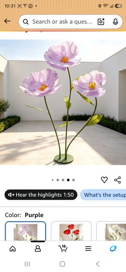 Huge flowers new in box