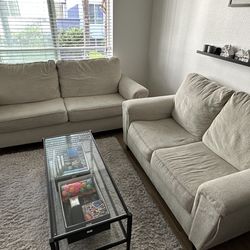 Beige Sofa & Loveseat Set