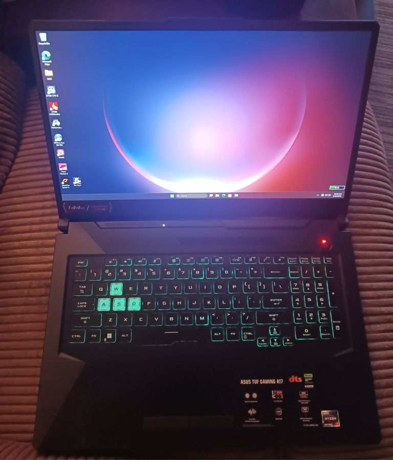 2025 Asus 17.3" Gaming Laptop AMD Ryzen 7 7435HS 8/16 Threads 16 GB DDR5 RAM 1 TB NVMe SSD Nvidia RTX 2050 4 GB DDR6 GPU Windows 11 64 Bit OS