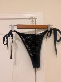 CalExotics Black Lace Side-Tie Thong