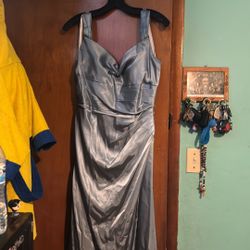 Dusty blue Color Dress