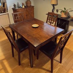 Dining Table & Chairs (delivery available)