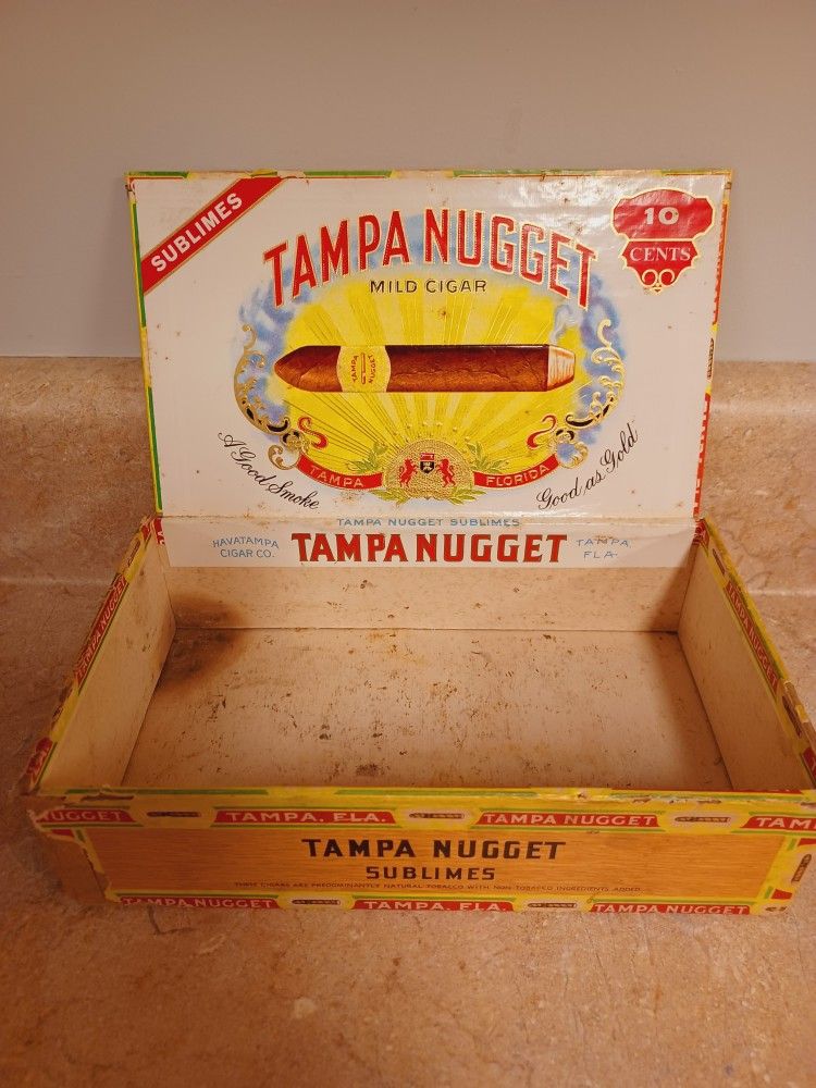 Vintage Tampa Nugget Cigar Box