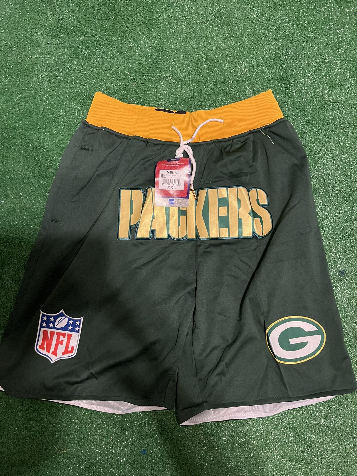 GreenBay Packers Green Shorts
