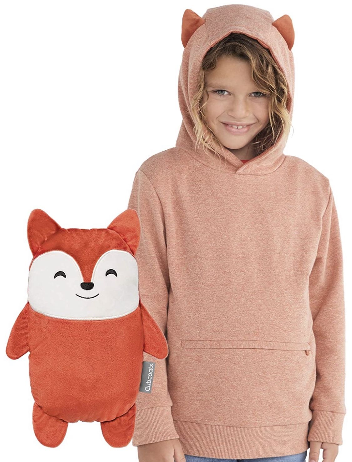 NEW! Cubcoats Flynn The Fox 2 in 1 Transforming Pullover Hoodie & Soft Plushie