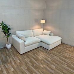 ELYZA LINEN 2-PIECE RAF CHAISE SECTIONAL