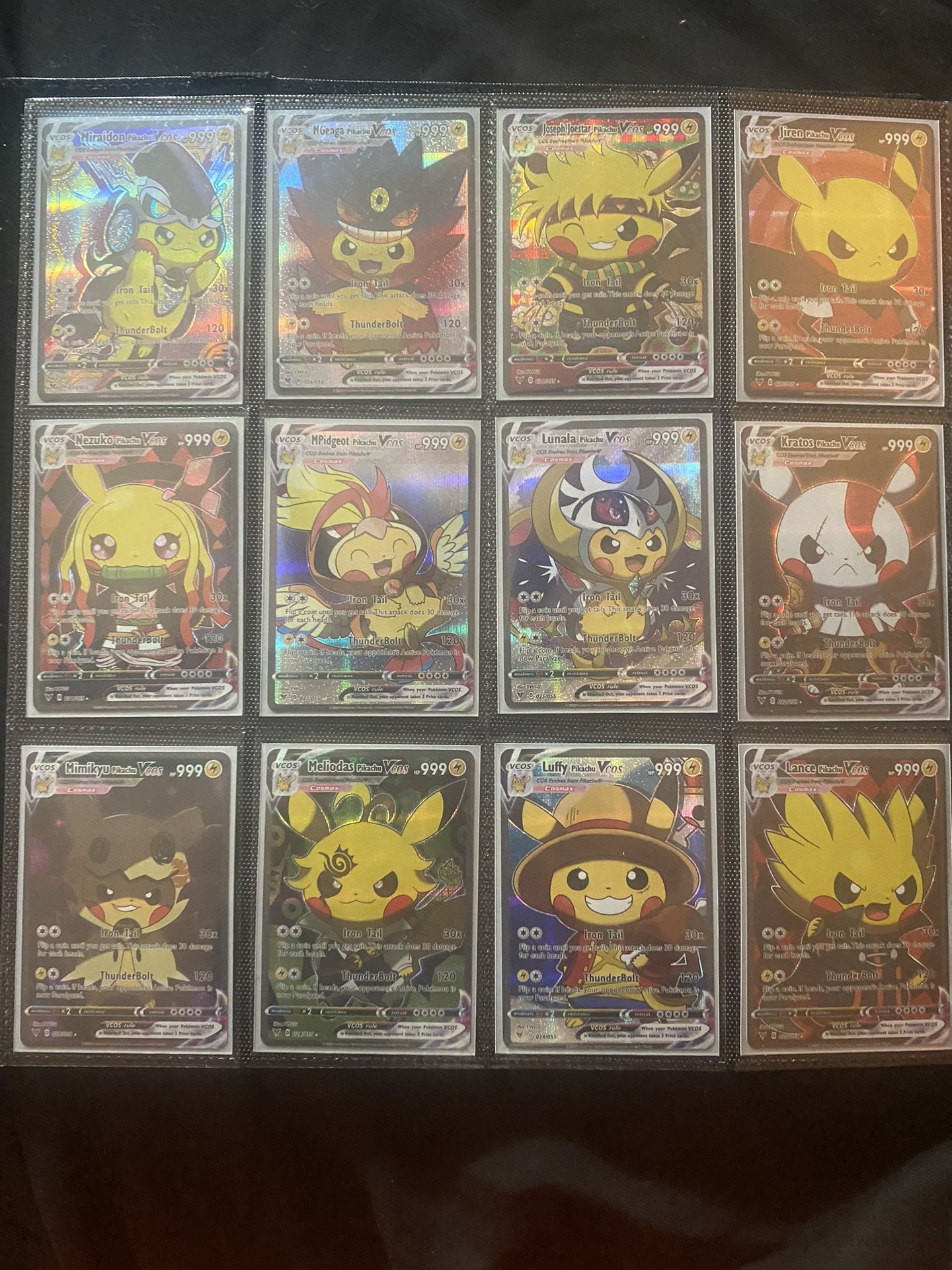 Pokémon Pikachu Cards Collection