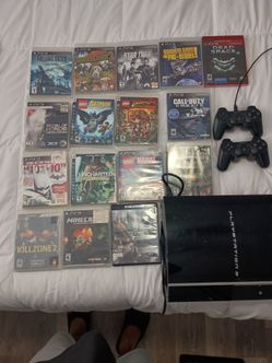 Ultimate PS3 Bundle - Console, 2 Official Controllers, 25 Games (5 Factory Sealed!)
