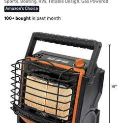 New Portable Propane Gas Heater, 18,000 BTU