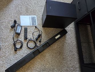 Sound bar and subwoofer
