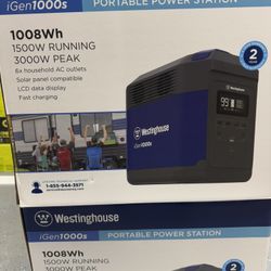 3000-Watt Pure Sine Wave Lithium-Ion Portable Power Station, LED Display, Solar Panel Ready