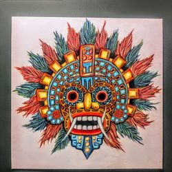 Aztec Style Drawing 