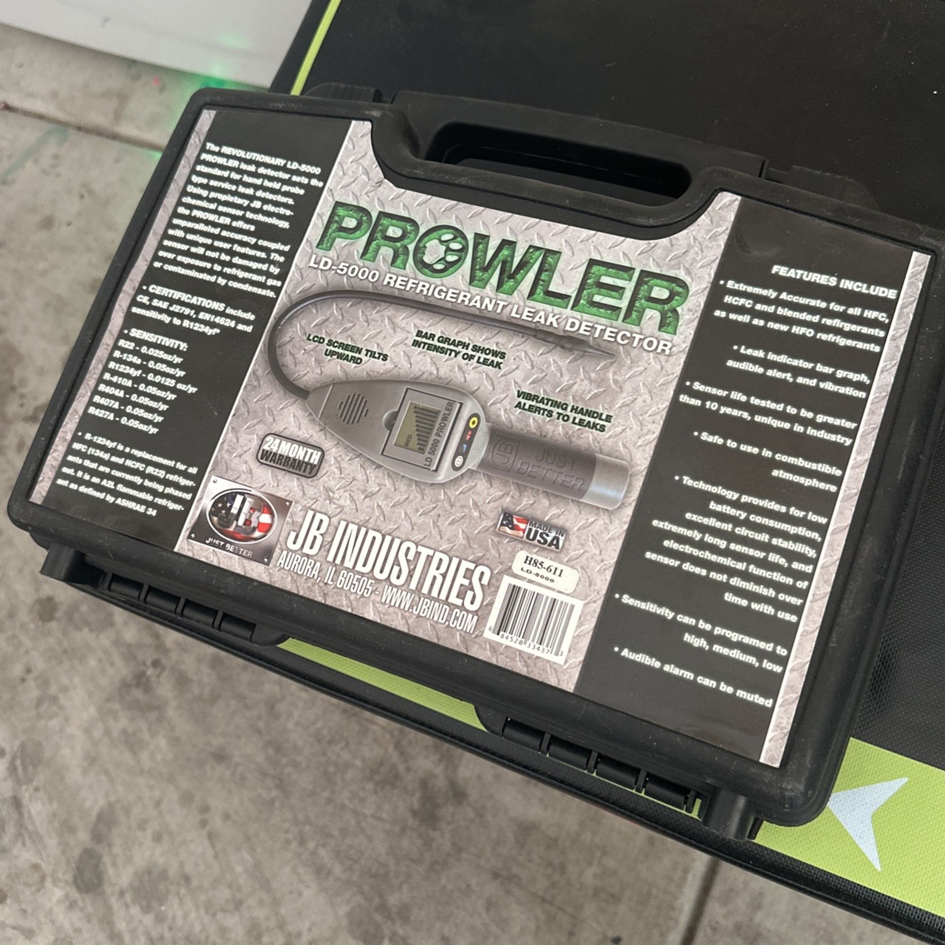 New Prowler LD-5000 Refrigerant Leak Detector