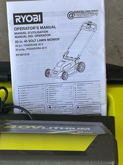 Ryobi Electric Mower