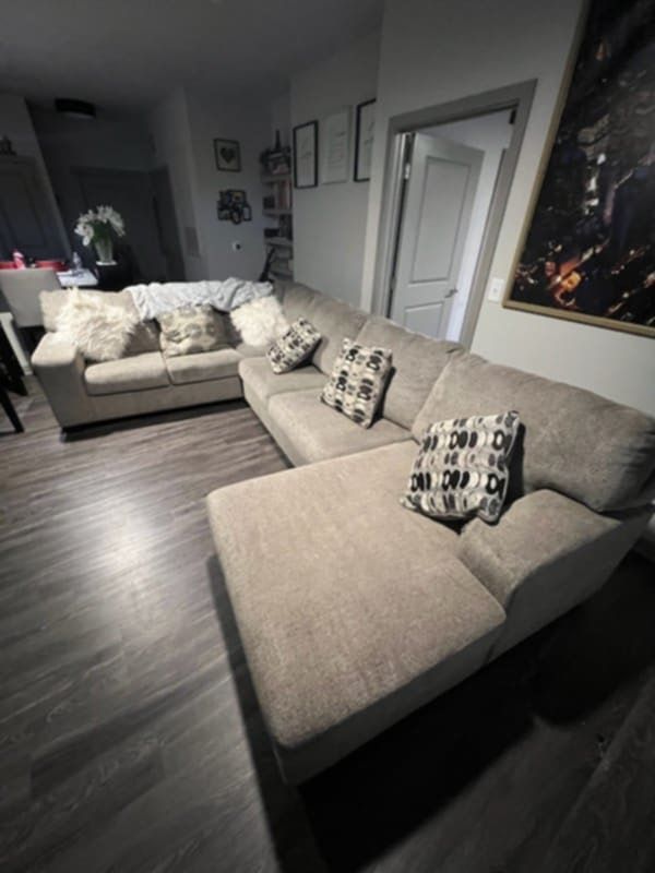 Ashley : Light Grey Sectional (BARGAIN)