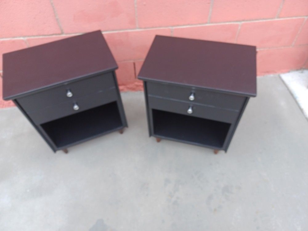 Mid Century Original Harmon Mfg. Co. Night Stands