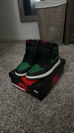Jordan 1 size 10 black/green used