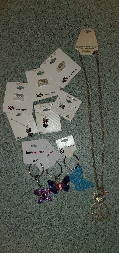 Butterfly Jewelry Lot