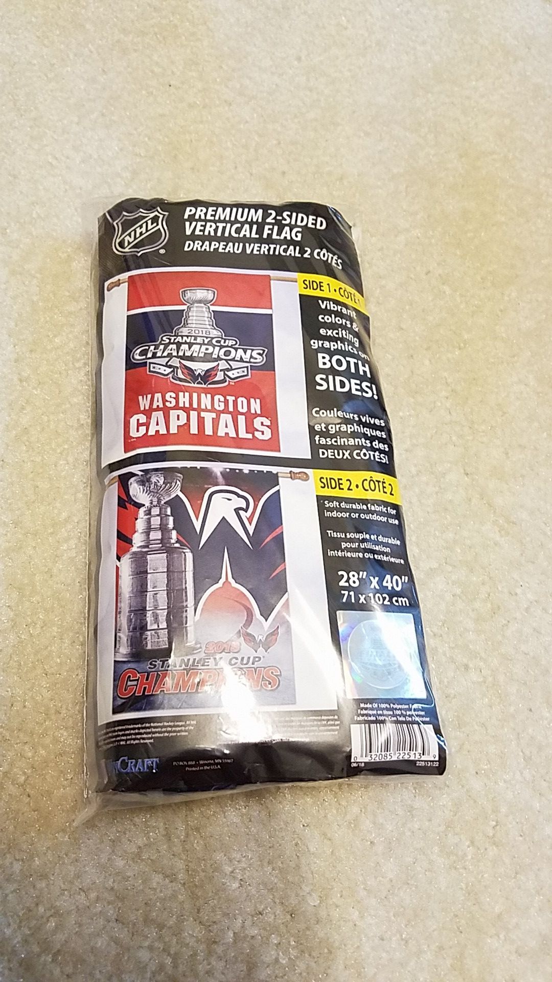 Washington Capitals Stanley Cup Champions Flag