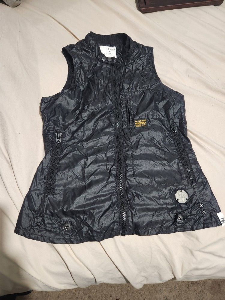 g star raw 3301 black small women vest