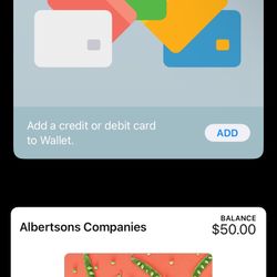 Grocery E-giftcard works For Albertsons, Vons, Safeway, ETC