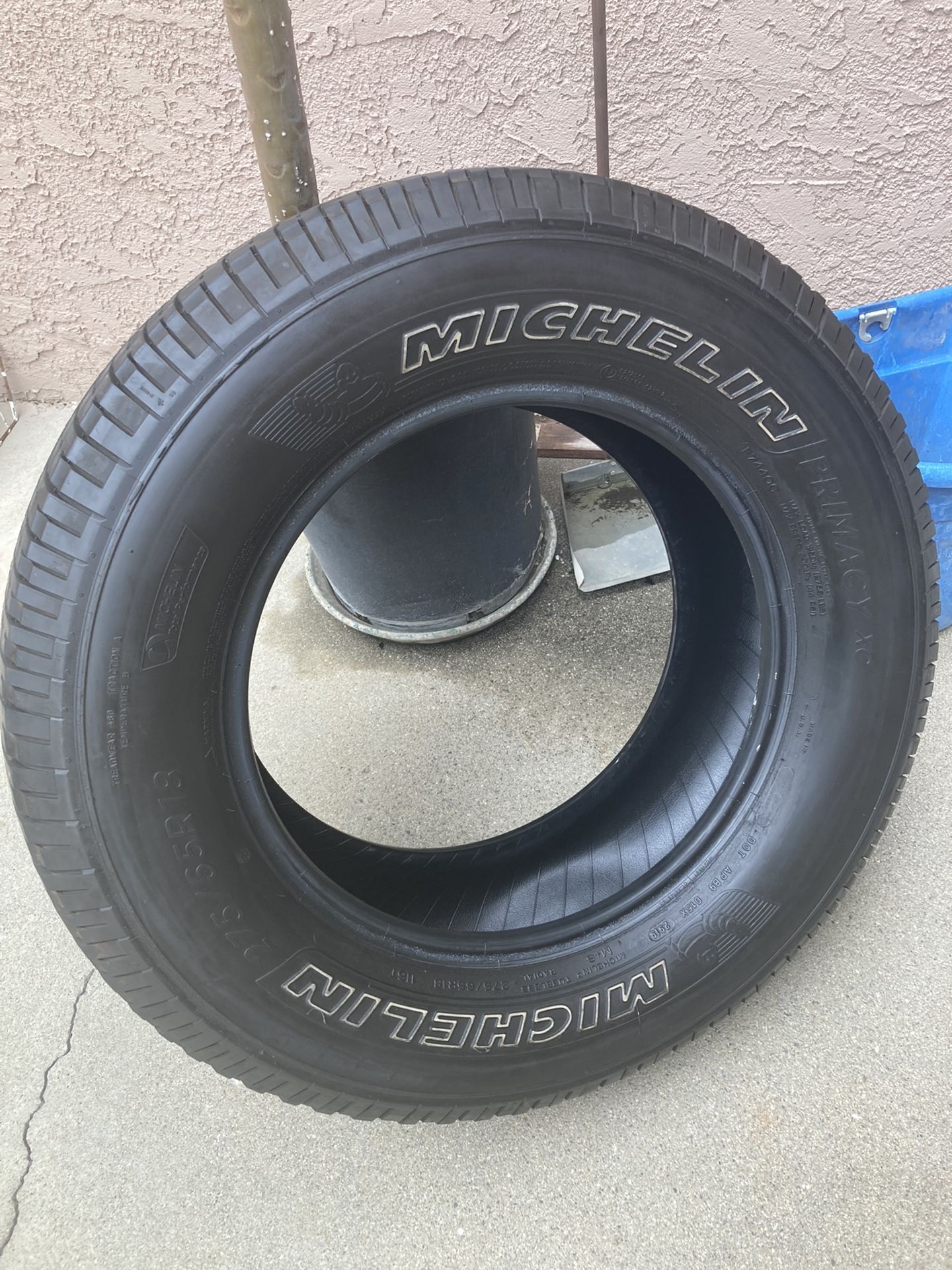 (2) 275/65/18 Michelin Tires 70% Thread Left