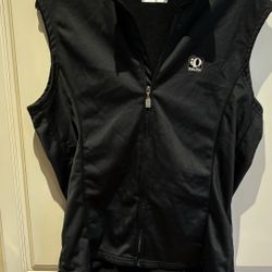 Pearl Izumi Size M black vest front zipper back pocket