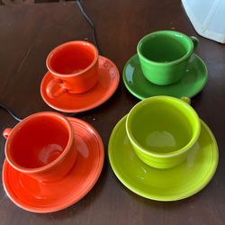 Fiesta Cups And Saucers