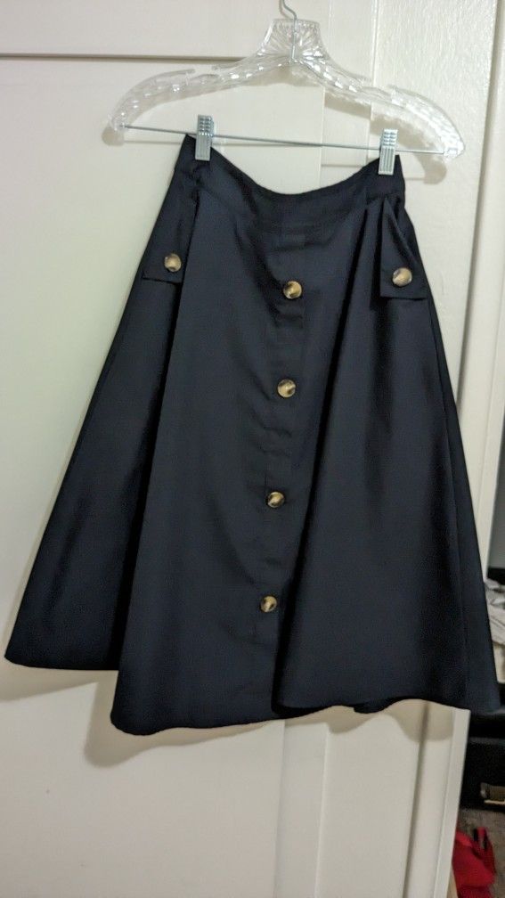 Navy Blue Skirt 