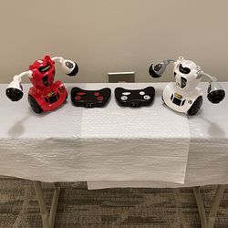 Sharper Image Remote Control Fighting Robot Set - firm price for both together