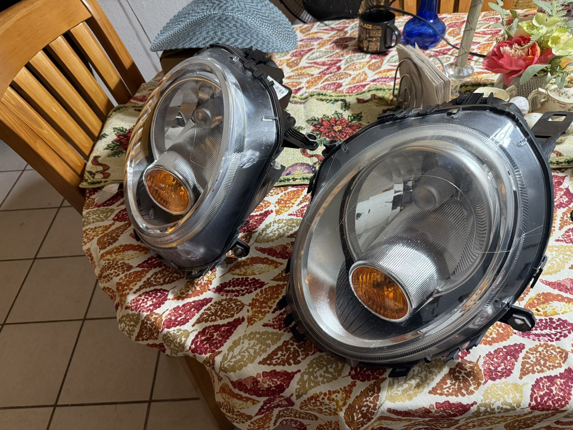 MINI R56 Cooper Halogen Headlight Assemblies PAIR