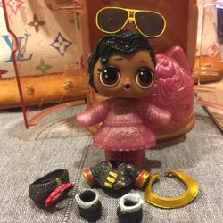 LOL Surprise Hair goals Shimone Rare Gold Doll New