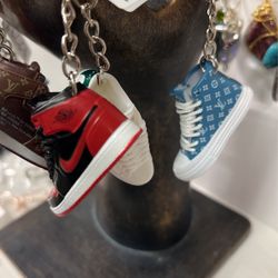 Mini Designer shoe Keychain 