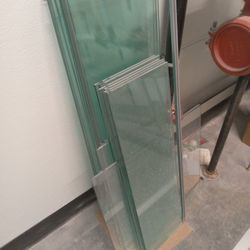 3/8" Thick Tempered Glass With A Bevel (Approx. 60 Pieces)