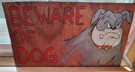 Beware Of Dog Sign