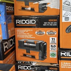 RIDGID 3 Gal. 5.0 Peak HP NXT Shop Vacuum HD0300 Wet Dry Vac with Fine Dust Filter, Telescoping Wand, and Accessories