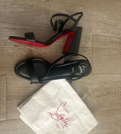 Christian Louboutin Red Bottoms Miss Jane Sandal Worn Once Size 39