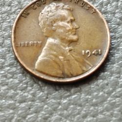 1941 No Mint Mark Wheat Lincoln Penny