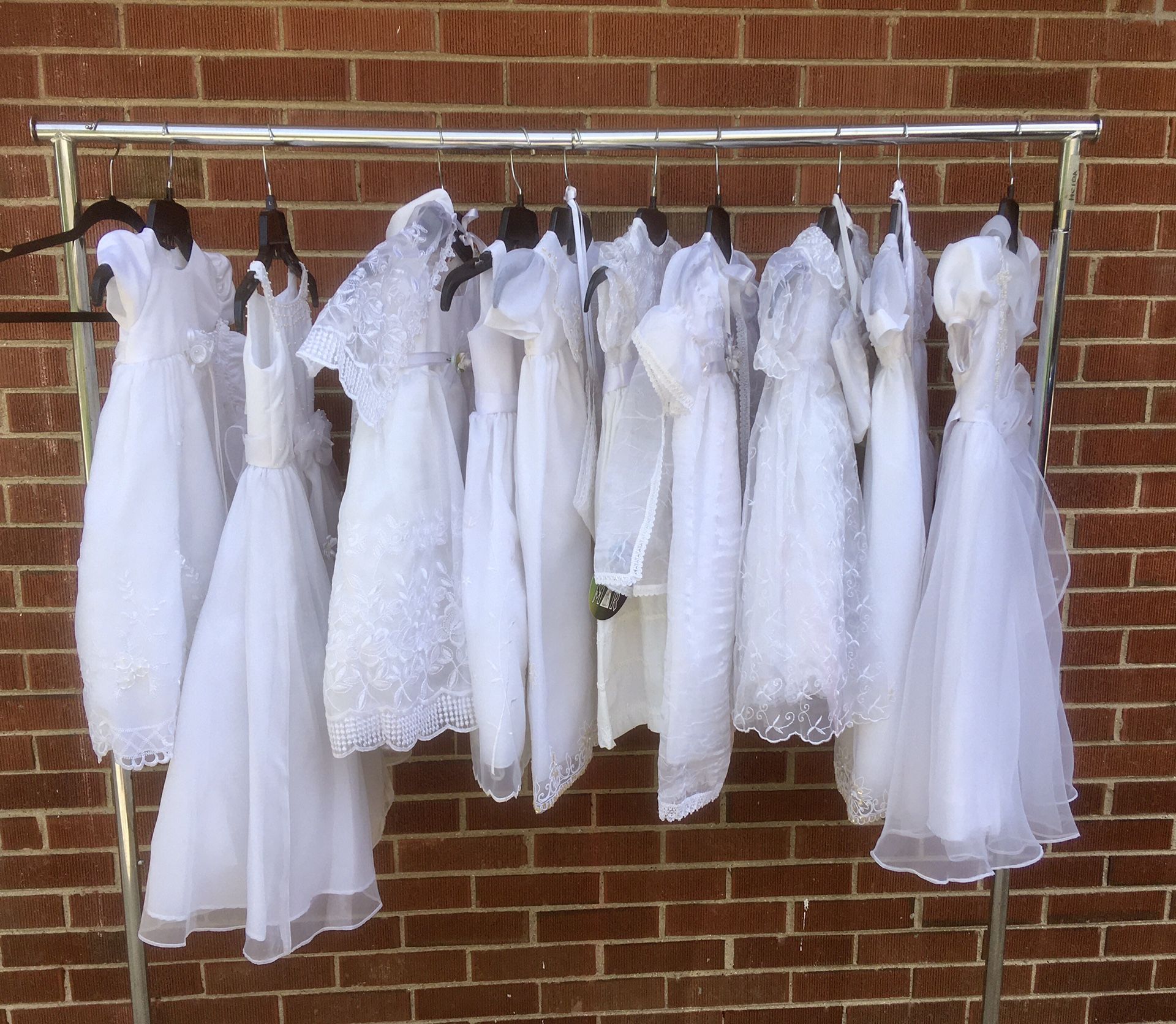 New Junior Bride Communion Baptism Confirmation White Dress 
