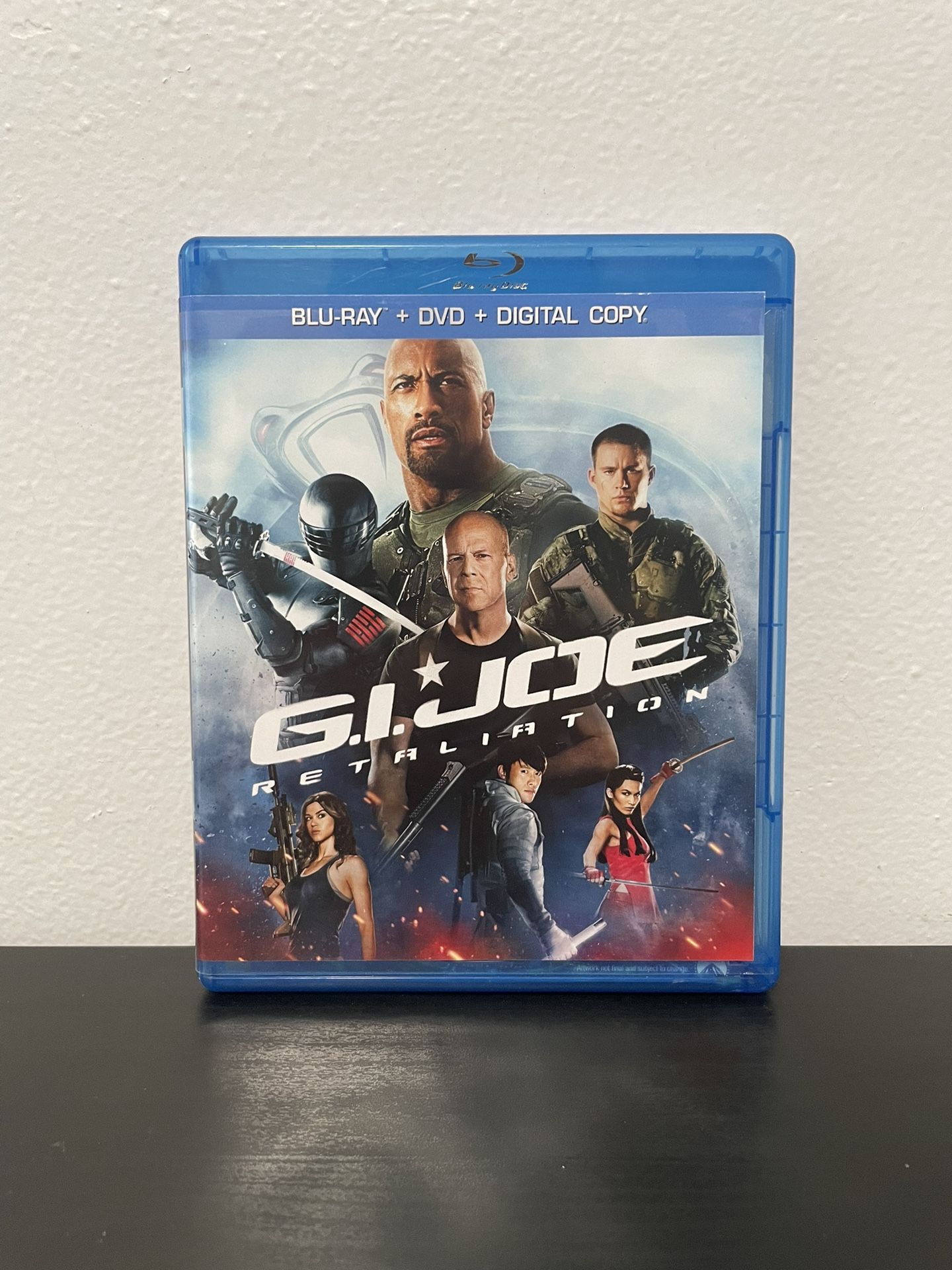GI Joe Retaliation Blu-Ray DVD Combo Movie Bruce Willis Rock Channing Tatum 2013