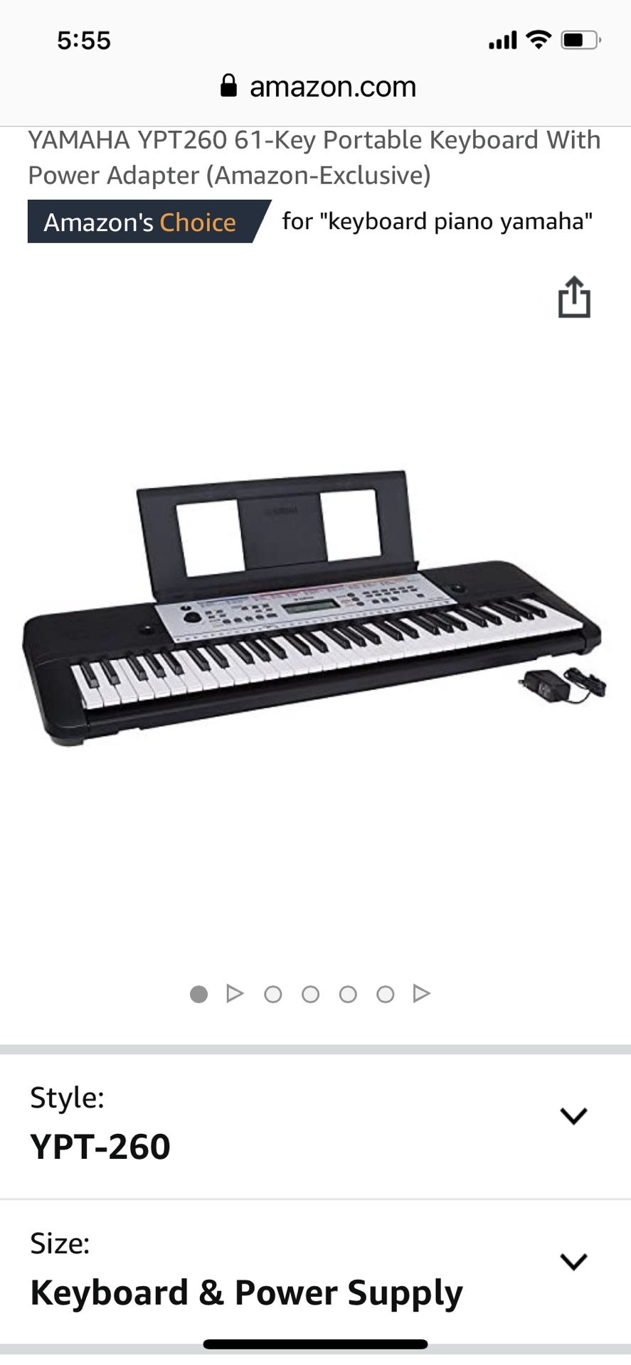Yamaha PSR E203 61-key Portable Keyboard