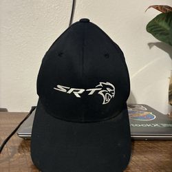 Black Dodge Hellcat SRT Hat FlexFit Port Authority