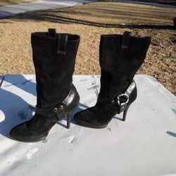 AMAZING SWADE BLACK VERY SEXY STRAP BOOTS!!!