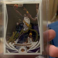 Kobe Bryant #8 Signed Authentication Card