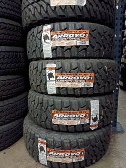 295/70R17 LT ARROYO RT NEW tires and for 4 llantas nuevas instaladas y balanceadas open day 7