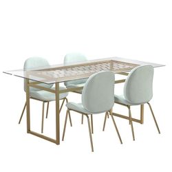 Gold Dining Table (only Table No Chairs)
