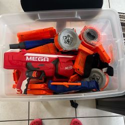 Assortment of Nerf Blasters 