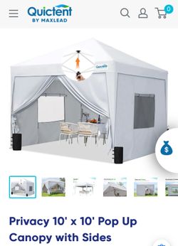 Brand New 10’ X 10’ Tent. Heavy Duty And Sturdy 