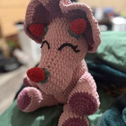 Large Strawberry Triceratops 