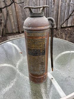 Antique fire extinguisher
